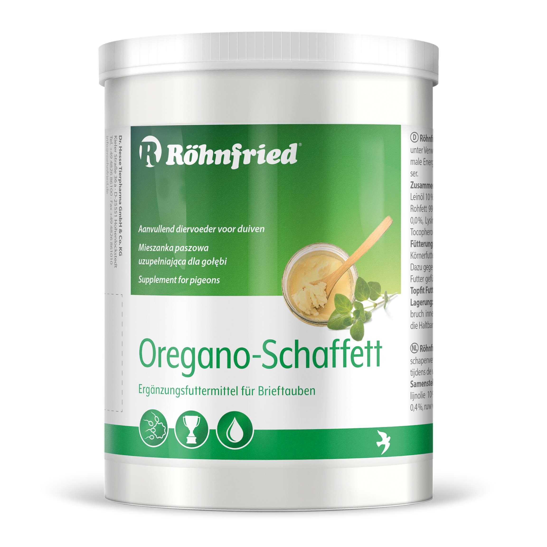 Röhnfried Oregano-Schaffett 600g