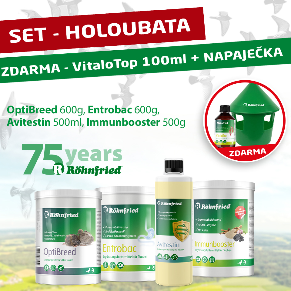 SET - HOLOUBATA + ZDARMA VitaloTop a NAPAJEČKA